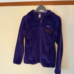 Women’s Patagonia Re-Tool Fleece Zip Hoodie (Purple)
